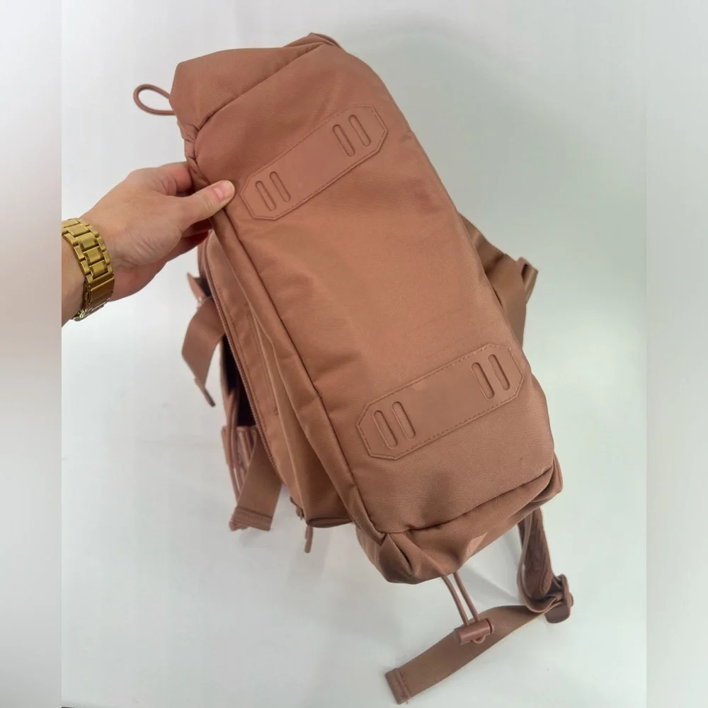 DAGNE DOVER Brooklyn Carryon Backpack in Warm Dust Nude Pink Weekender Bag